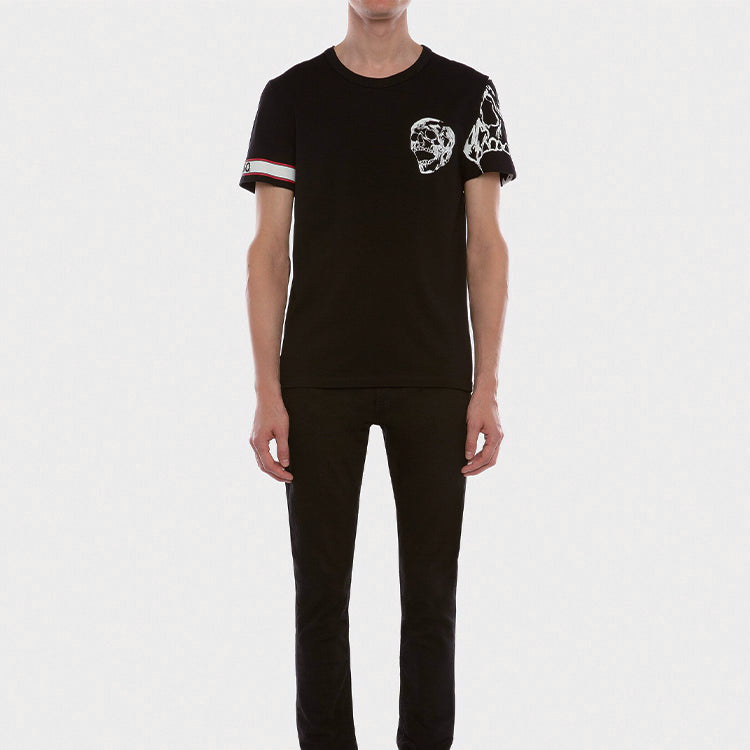 Men's Alexander McQueen Short Sleeve Black 599566QOZ690901