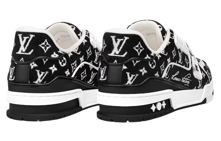 LOUIS VUITTON LV Trainer Sneakers 'Black Monogram' 1ABFTE
