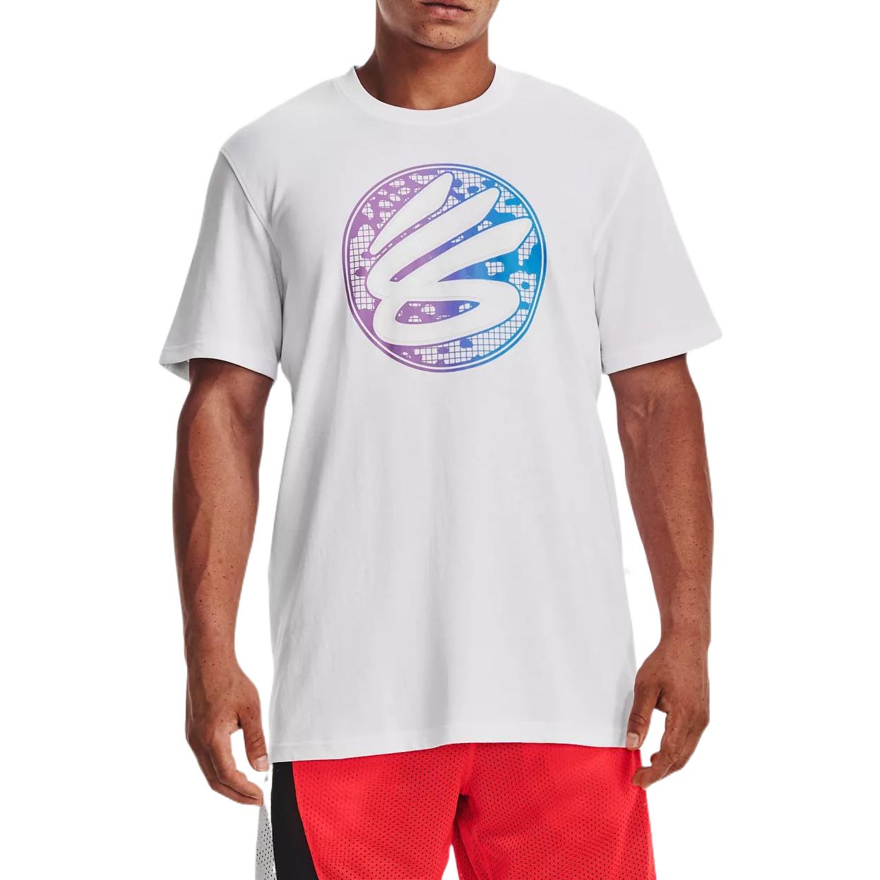 Under Armour Curry Gradient Heavyweight T-shirt 'White Multi' 1376274-100