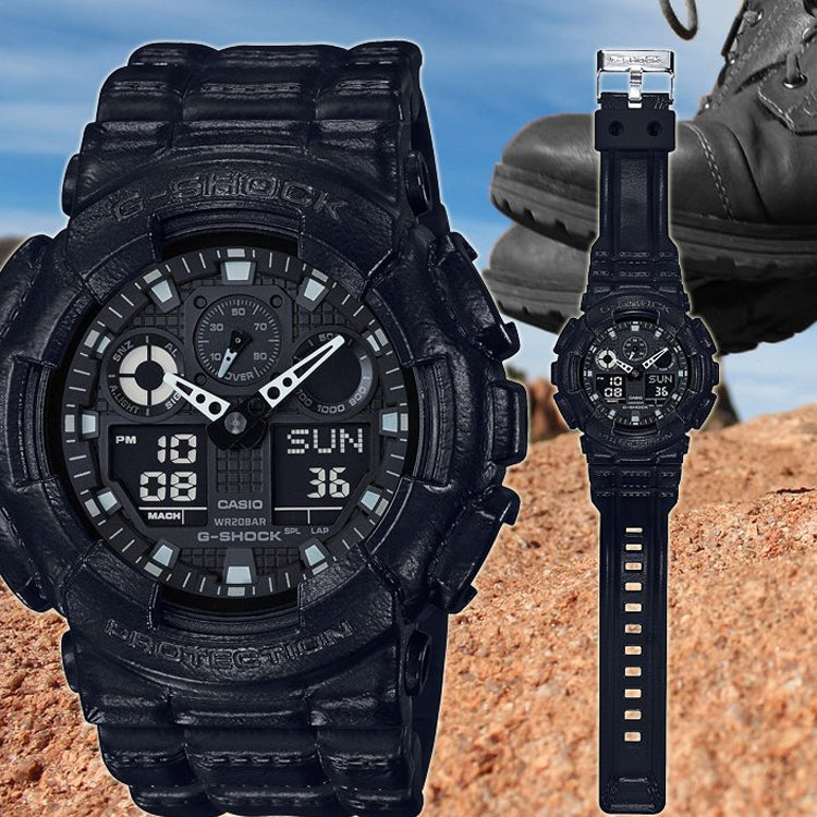 CASIO G-Shock Analog-Digital 'Black' GA-100BT-1AER