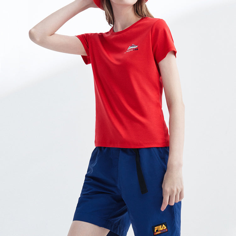 (WMNS) FILA JAGGER Sports Short Sleeve Red F11W028176F-RD