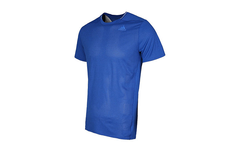 Men's adidas Running Short Sleeve Blue T-Shirt BQ7272