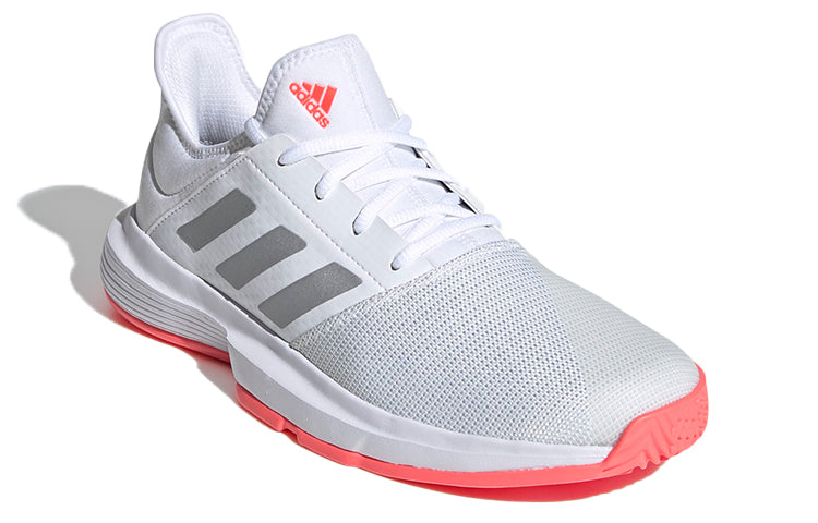 (WMNS) adidas Gamecourt White/Grey/Red FU8130