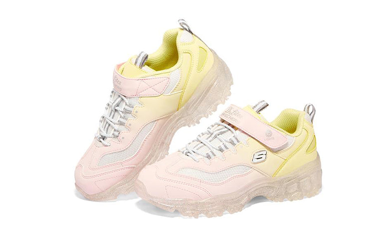 (GS) Skechers Ice D'lites 'Pink Yellow' 302557L-PKYL