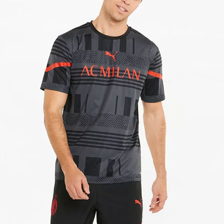 PUMA AC Milan 21/22 Prematch Jersey 'Black' 765053-04