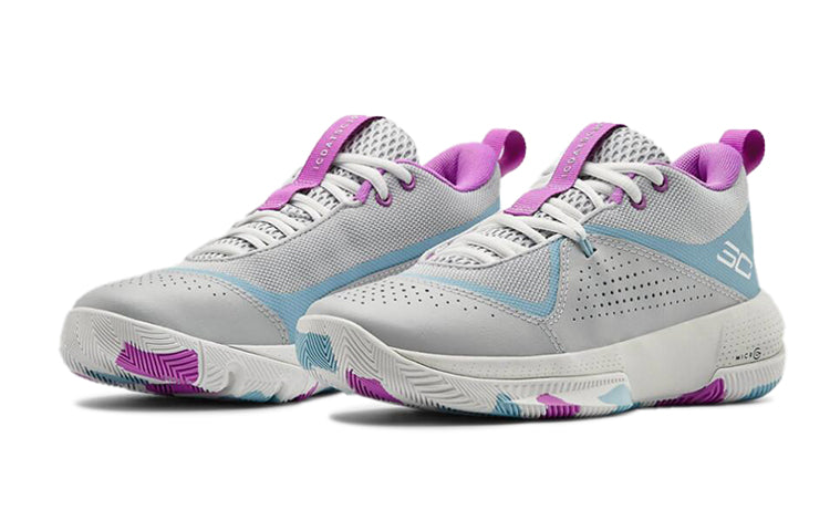 (GS) Under Armour Sc 3zer0 IV Low-Top Grey 3023918-105