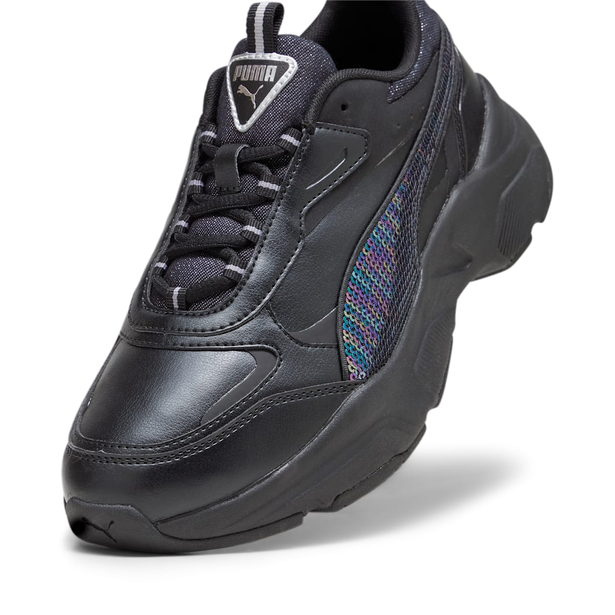 (WMNS) PUMA Cassia 'Winter Wonderland Black' 393975-02