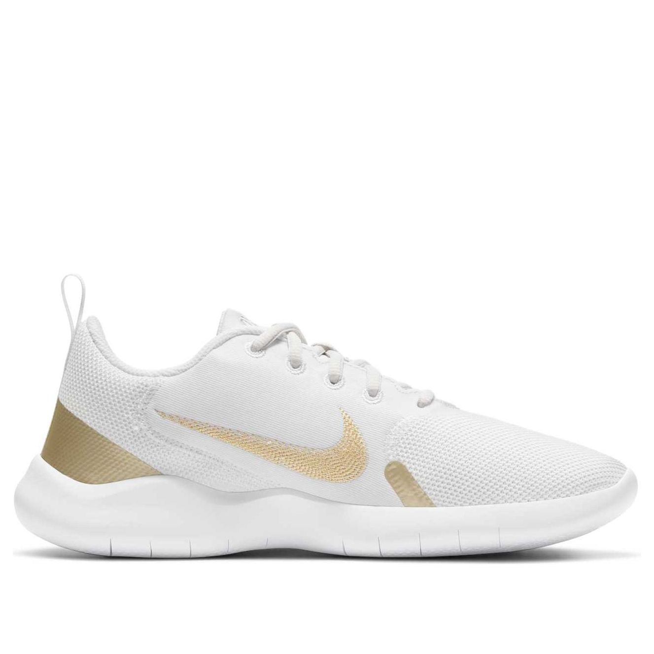 (WMNS) Nike Flex Experience Run 10 'White Metallic Gold Star' CI9964-010