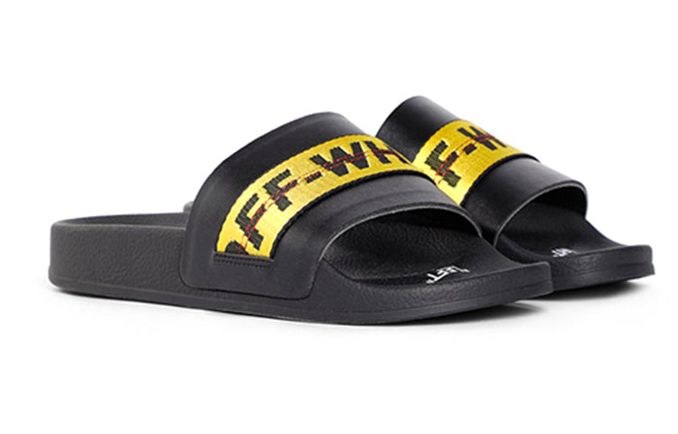 Off-White Sliders 'Black Yellow' OMIA088R20C220551060