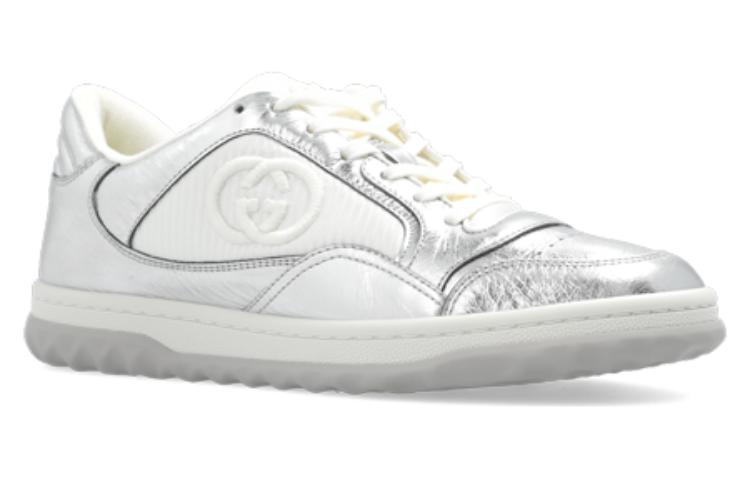 (WMNS) Gucci Mac80 Embroidered Sneakers 'White Silver' 750834-AACA9-8141