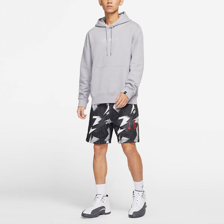Men's Air Jordan Solid Color Long Sleeves Light Grey White DO6095-054