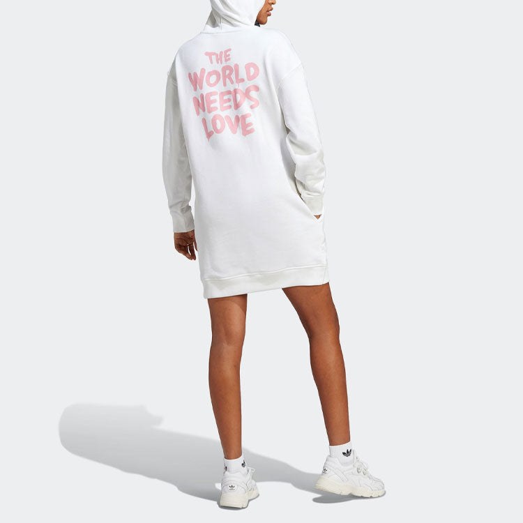 (WMNS) adidas Original ANDRE SARAIVA hooded dress 'White' HY4270