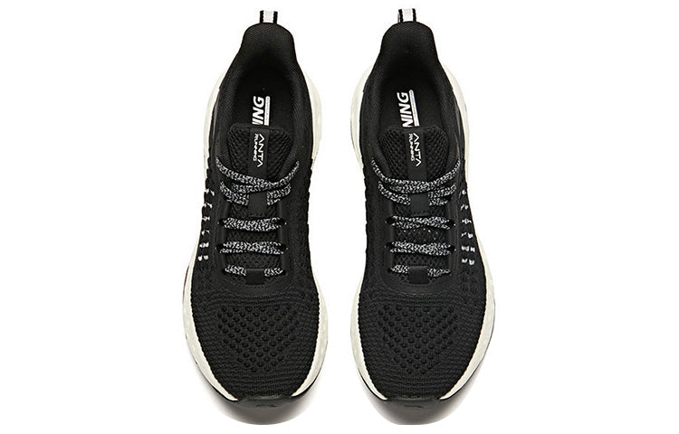 (WMNS) ANTA Running Series Sneakers 'Black and White' 12925588-2