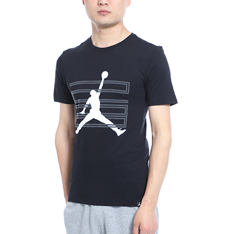 Air Jordan Casual Sports Breathable Short Sleeve Black 944221-010