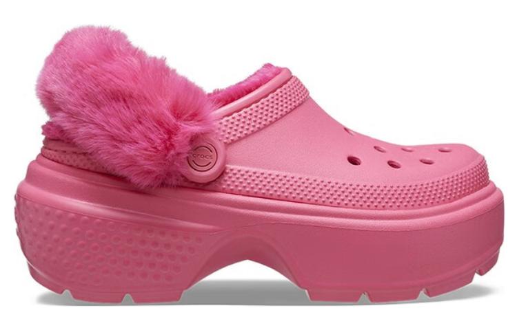 (WMNS) Crocs Stomp Lined Clog 'Hyper Pink' 208546-6VZ