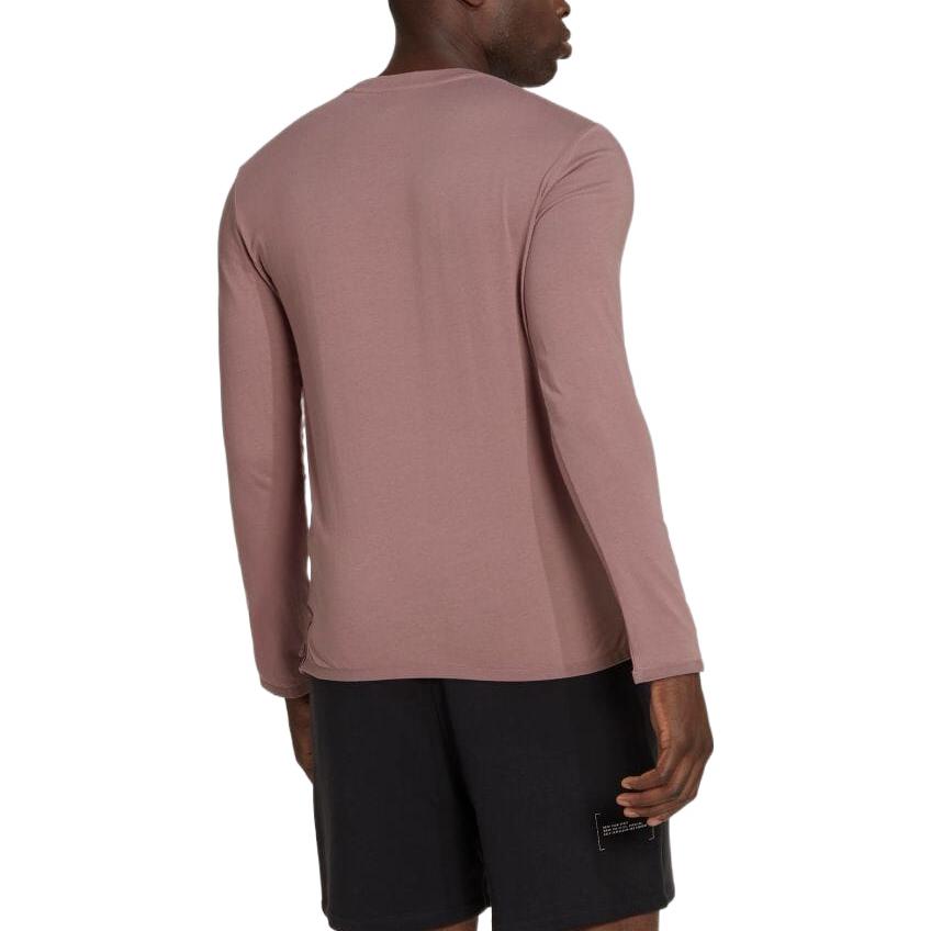 Men's adidas Solid Color Zipper Pocket Long Sleeves Pink T-Shirt HN1663