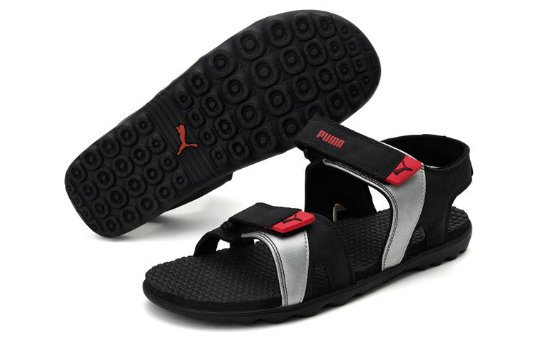 PUMA Taurus Idp Sandals Black/Silver/Red 366101-02