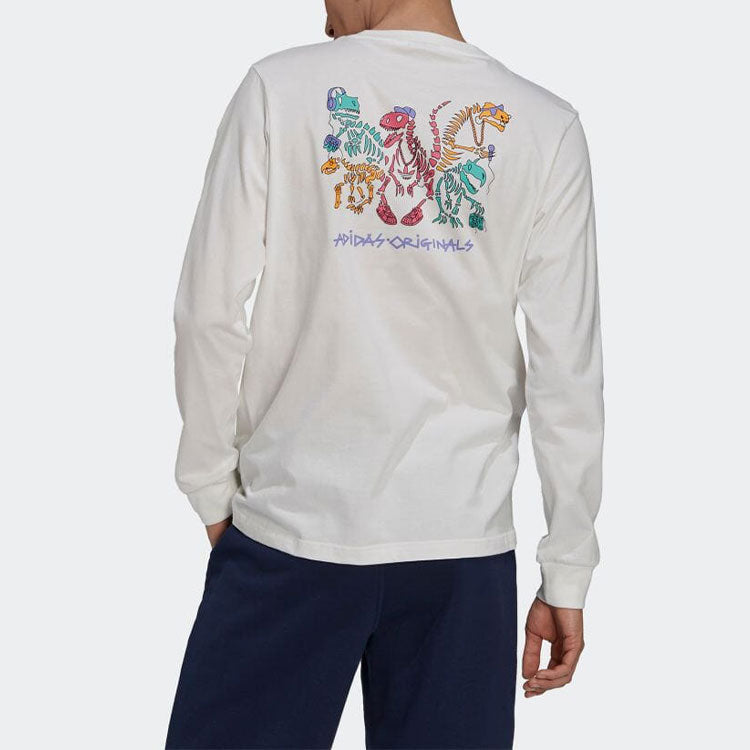 adidas Originals Funny Dino Long Sleeve Tee 'White Multi' H13449