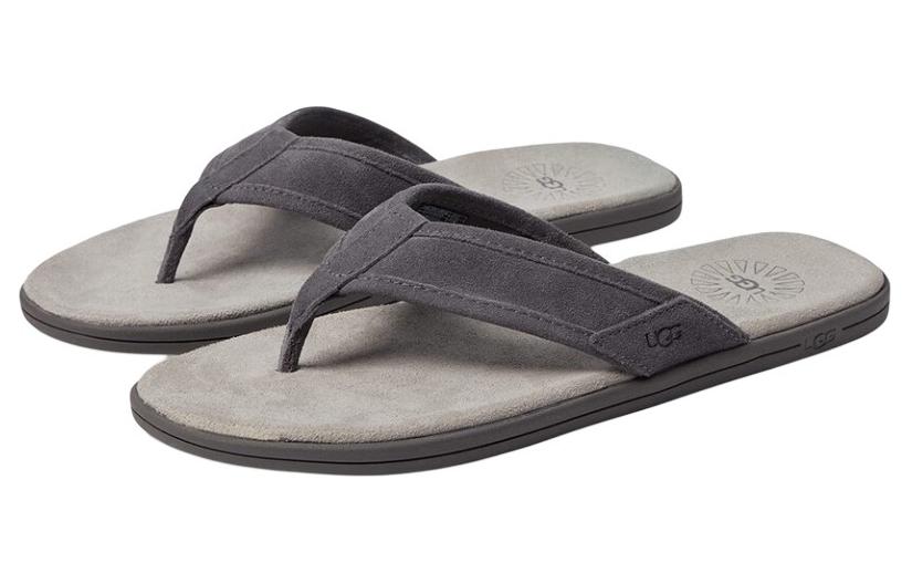 UGG Seaside Suede Flip Flop 'Dark Grey' 1138152-DGRY