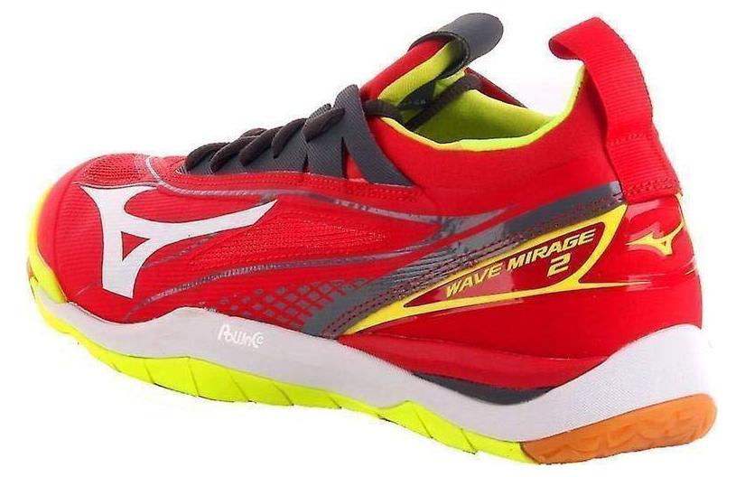Mizuno Wave Mirage 2 Rojo Low Tops Wear-resistant Red White X1GA175091
