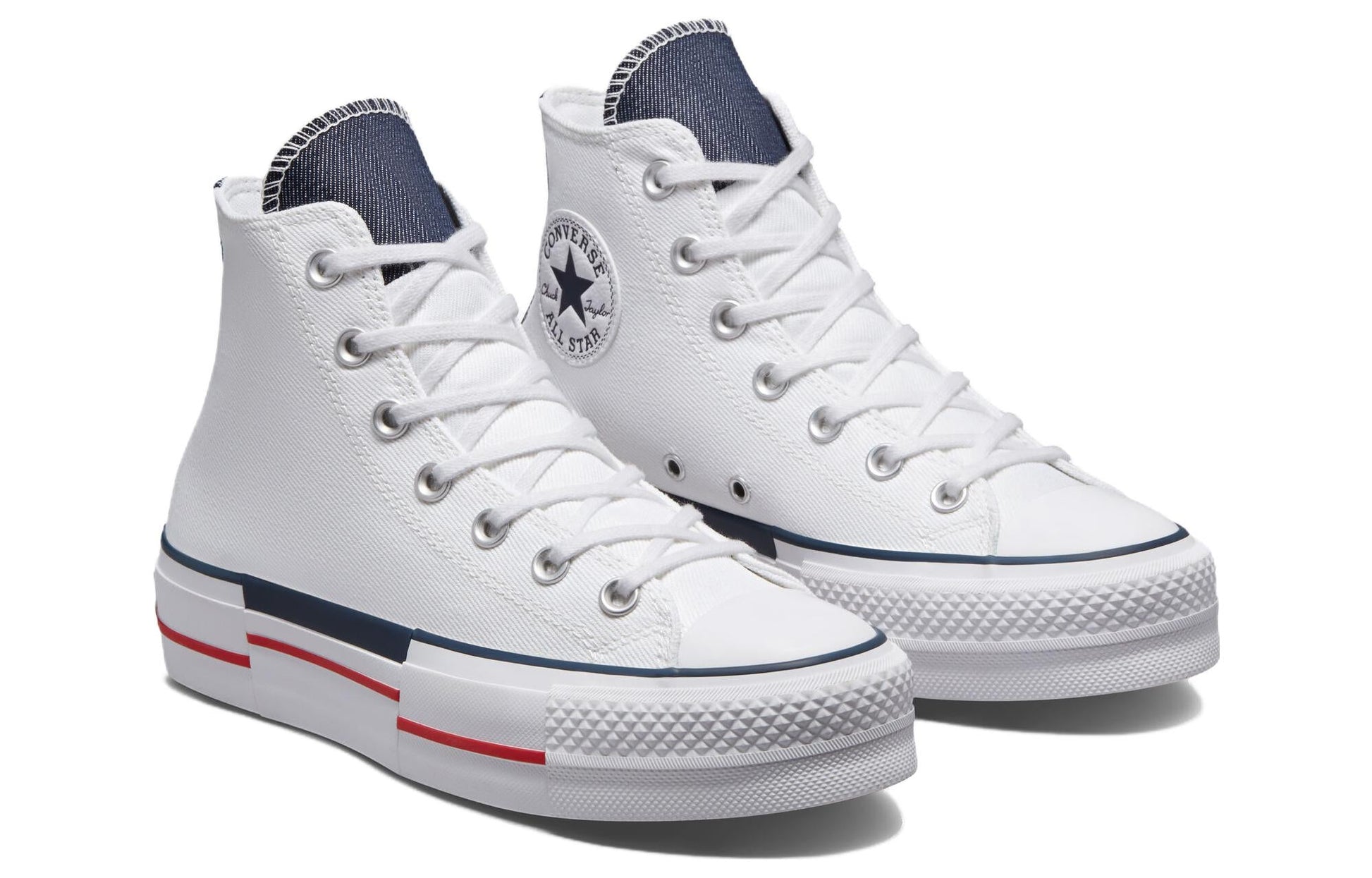 (WMNS) Converse Chuck Taylor All Star Lift Platform Retro Denim 'White' A03961C