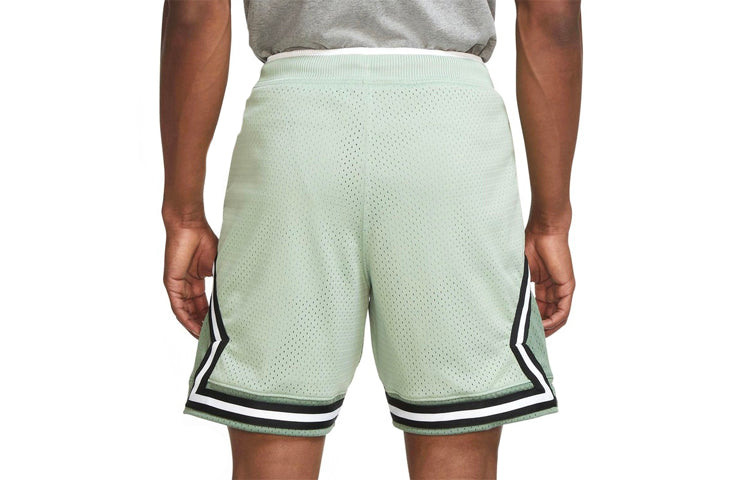 Men's Jordan Essential Statement Splicing Contrasting Colors Stripe Basketball Sports Shorts Green DC3195-006