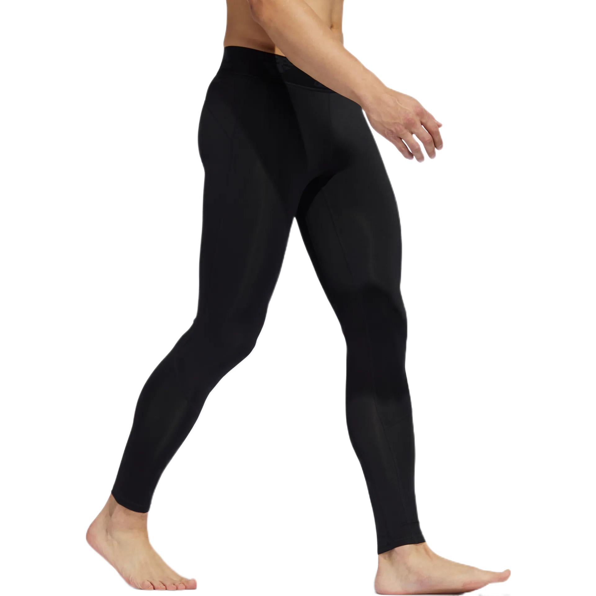 Men's adidas Solid Color Tight Sports Pants/Trousers/Joggers Black GC8252