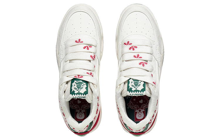 (WMNS) Li-Ning Moon White 'White Red Green' AGCS427-8