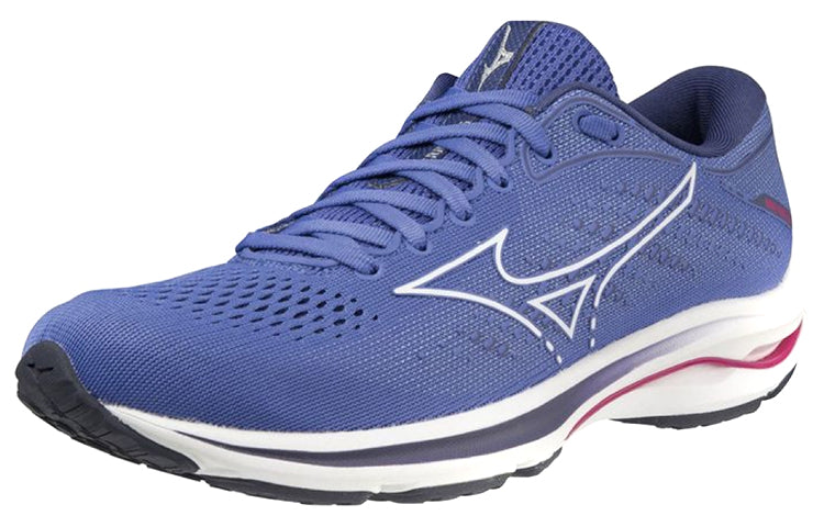 (WMNS) Mizuno Wave Rider 25 Super Wide 'Blue White' J1GD210600