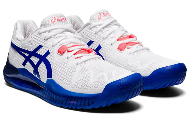 (WMNS) ASICS Gel Resolution 8 'White Lapis Lazuli Blue' 1042A072-107