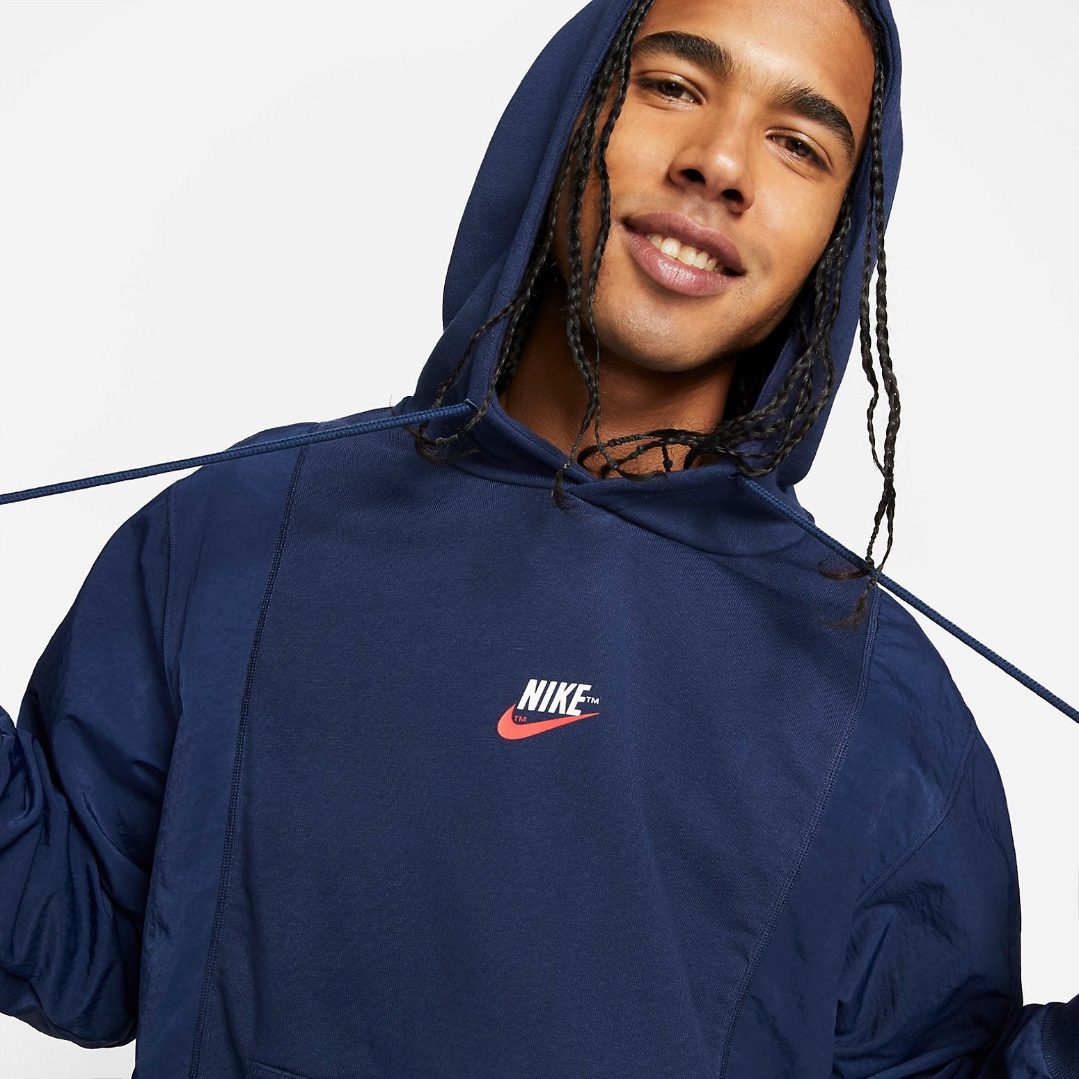 Nike Sportswear Logo Hoodie 'Midnight Navy' DD5700-410