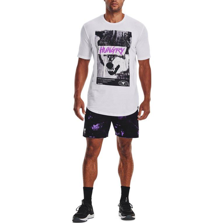 Under Armour Project Rock Statement Hungry T-shirt 'White' 1374844-100