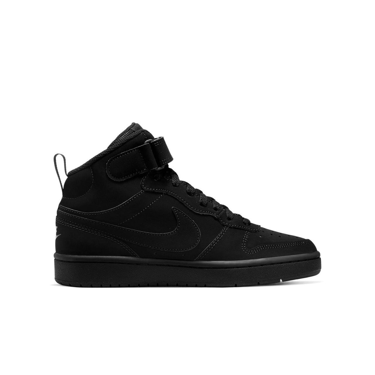 (GS) Nike Court Borough Mid 2 'Triple Black' CW5867-001