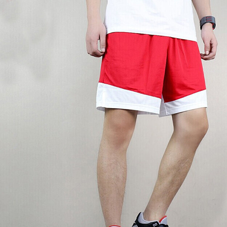 Nike Sports Training Breathable Shorts Red White Splicing 867768-658