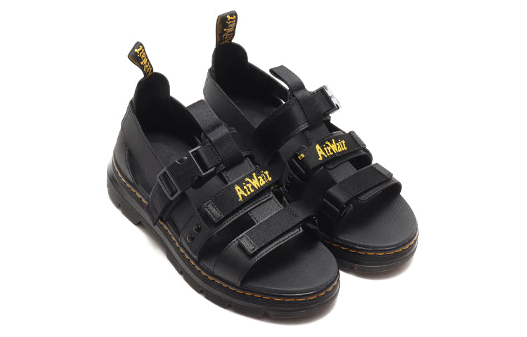 Dr. Martens Tract Pearson Wear-Resistant Cozy Webbing Sports Unisex Black Sandals 26473001