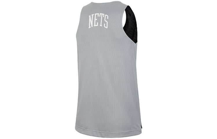 (WMNS) Nike x NBA Brooklyn Nets Reversible Training Jersey 'Black Grey' DA2368-010