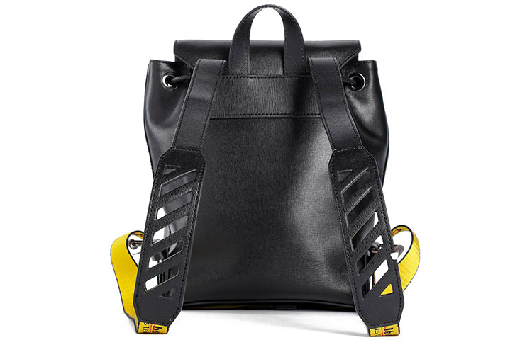 (WMNS) Off-White Stripe logo Shoulder strap backpack Black OWNB007R204230691001