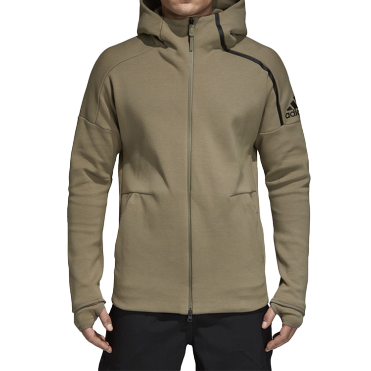 Men's adidas Logo Knit Hooded Jacket CY9912