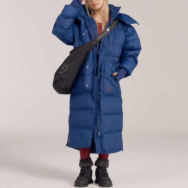 (WMNS) adidas by Stella McCartney x Long Padded Winter Jacket Asia Sizing 'Blue' HI6083