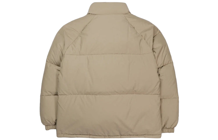 FILA Stay Warm Sports Stand Collar Reversible Down Jacket Couple Style Beige FS2DJC4103X-NBG