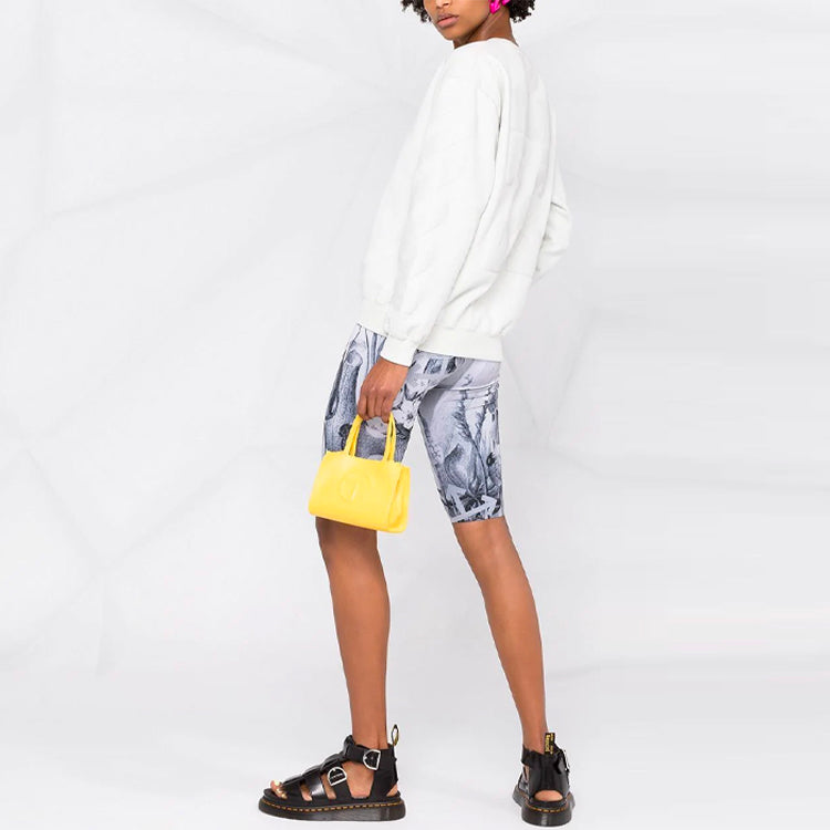 (WMNS) Off-White SS21 Arrow Logo Printing Sports Round Neck Hoodie Version White OWBA046S21JER0020101