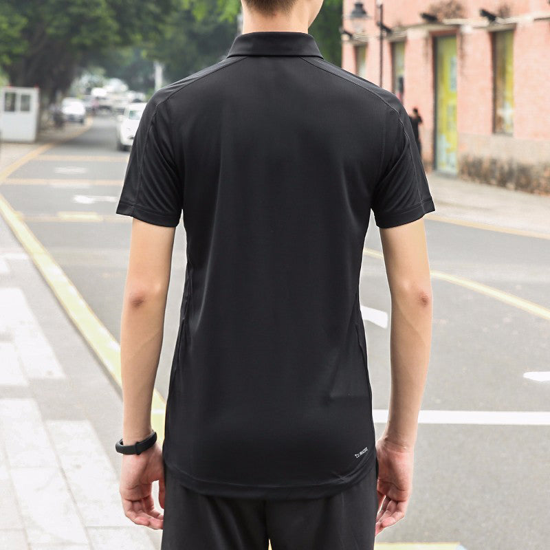 adidas Training Sports Short Sleeve Polo Shirt Black DU1251