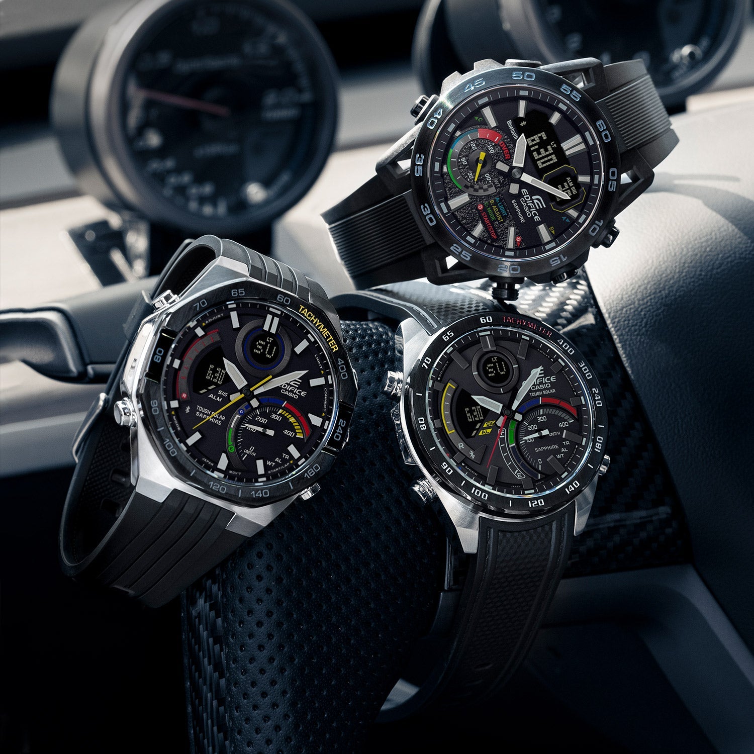 CASIO Digital-Analog 'Black Silver' ECB-900YMP-1APR
