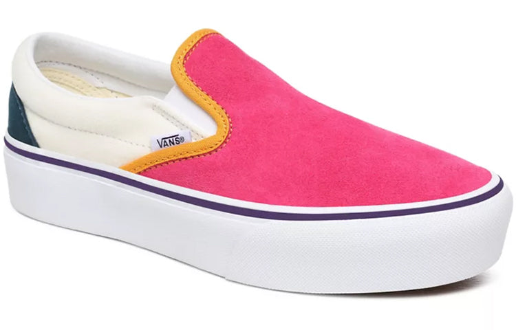(WMNS) Vans Mini Cord Classic Slip-on Platform 'Pink' VN0A3JEZWVY