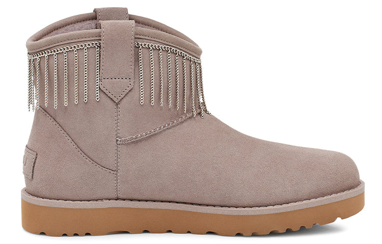 (WMNS) UGG Classic Mini Fringe 'Grey' 1127454-SYGR