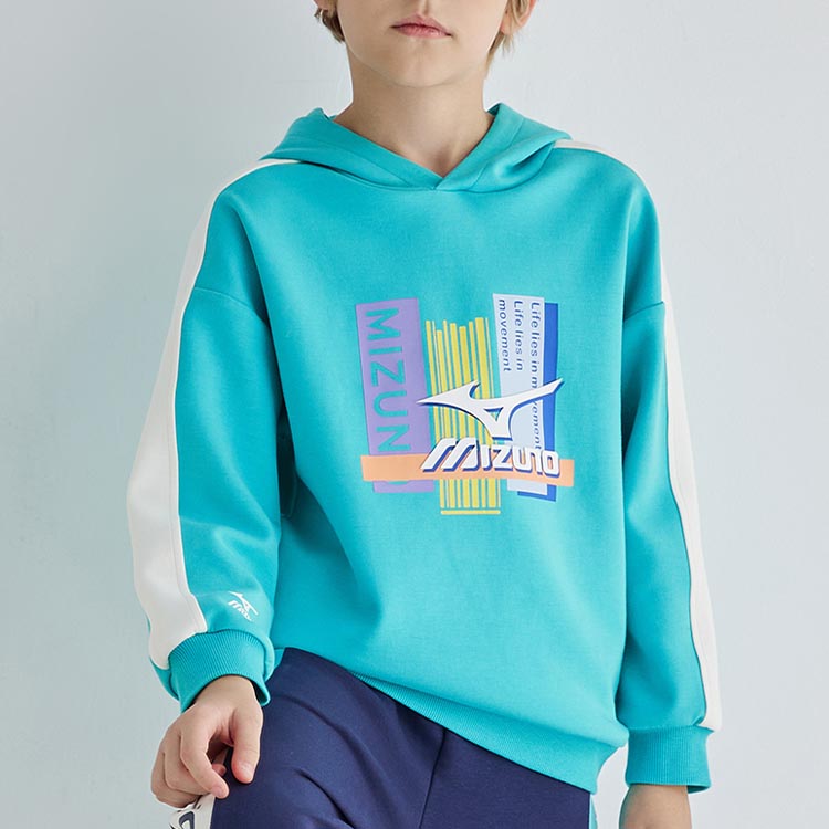(GS) Mizuno Sportwear Hoodie 'Blue' 32CC2403