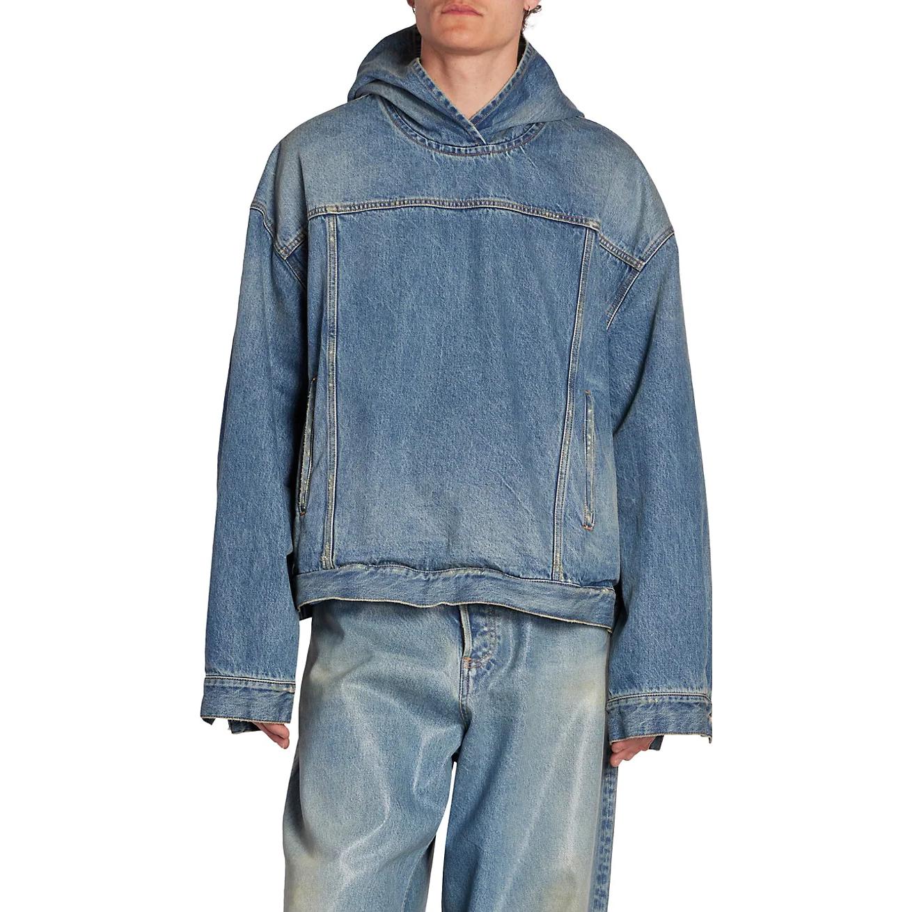 Balenciaga Pull-Over Jacket 'Blue' 719313TNW014268
