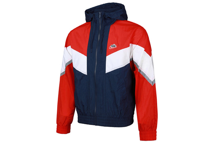 Nike Sportswear Windrunner+ hooded Windproof Reflective Jacket Red CZ0782-410