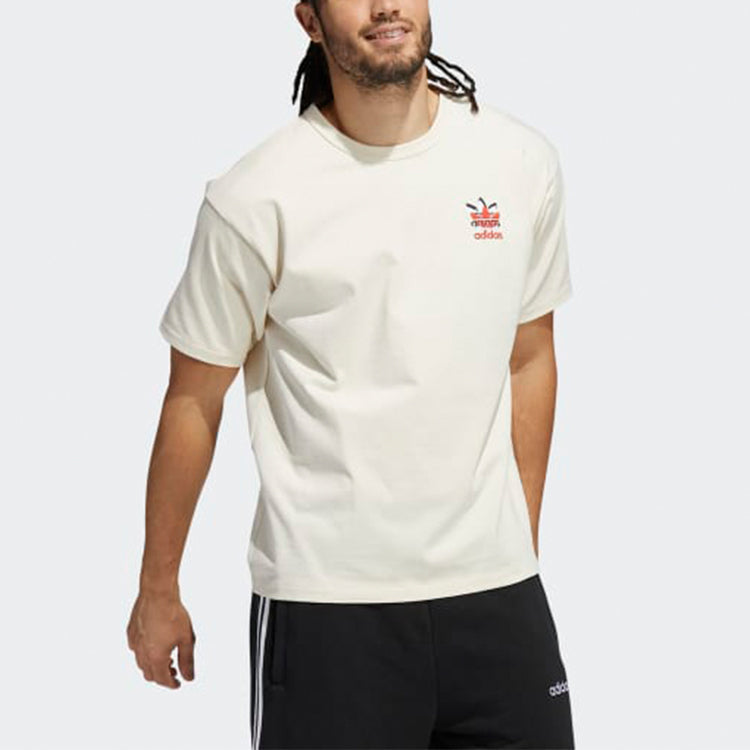 adidas originals Casual Sports Breathable Round Neck Short Sleeve White H62577
