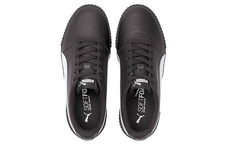 (WMNS) PUMA Carina Leather 'Black And White' 370325-32